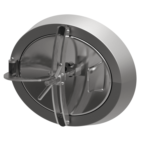 Owalny właz otwierany do wewnątrz 321 460 x 560mm AISI316L