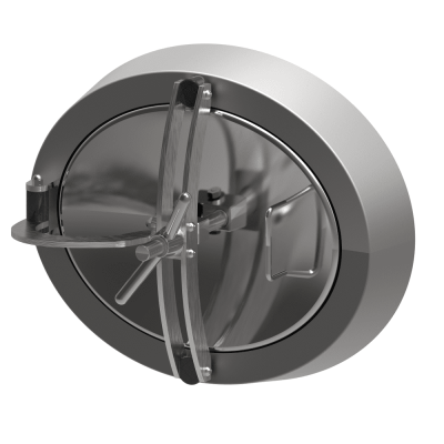 Owalny właz otwierany do wewnątrz 321 460 x 560mm AISI316L