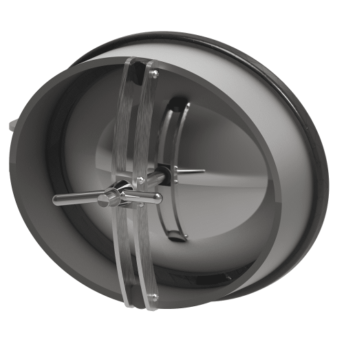 Owalny właz otwierany do wewnątrz 310 400 x 490mm AISI316L