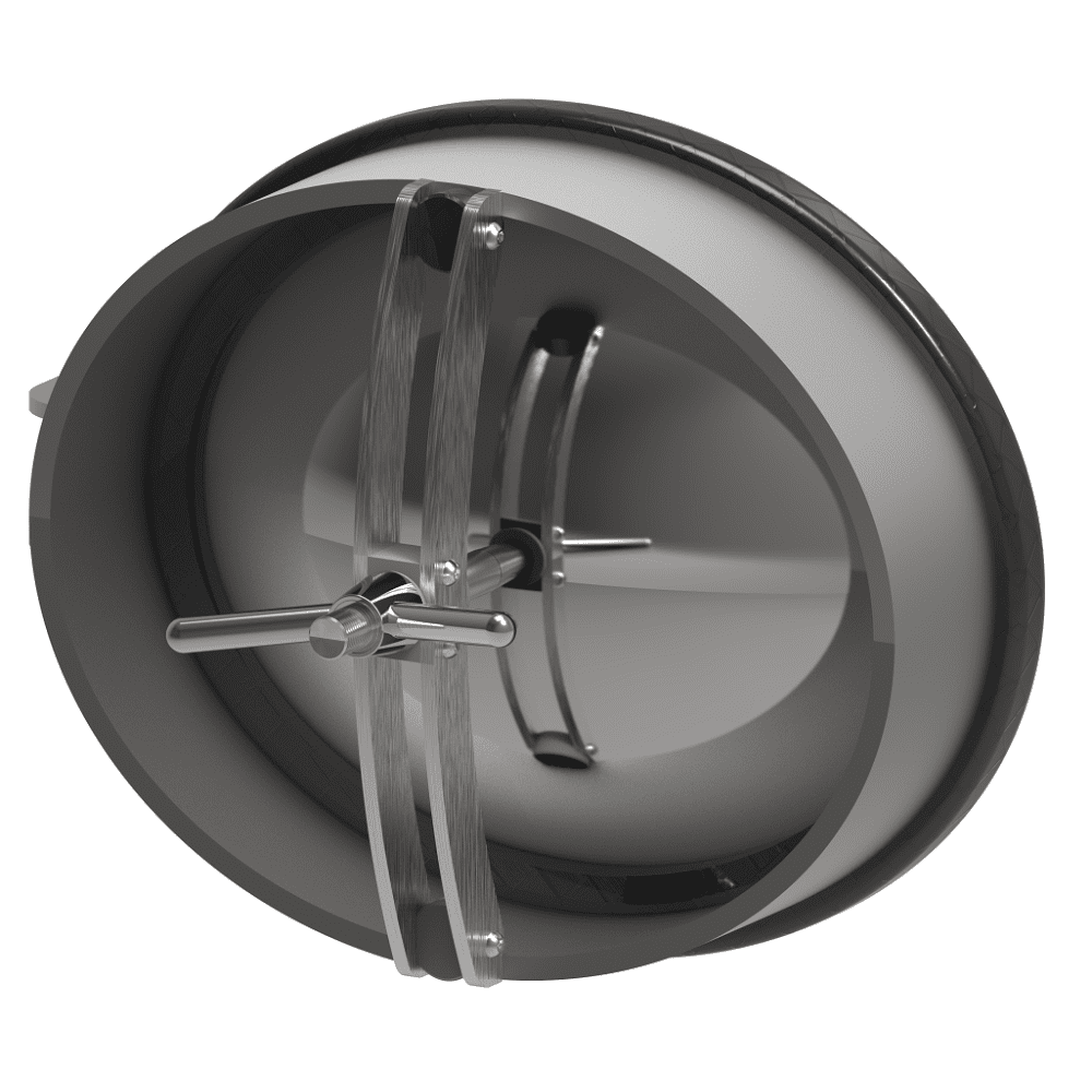 Owalny właz otwierany do wewnątrz 310 400 x 490mm AISI316L
