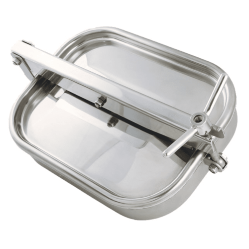 Prostokątny właz otwierany na zewnątrz 373 312 x 422mm AISI316L