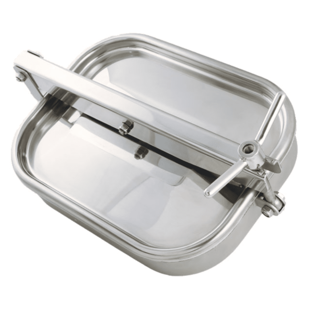 Prostokątny właz otwierany na zewnątrz 373 312 x 422mm AISI316L