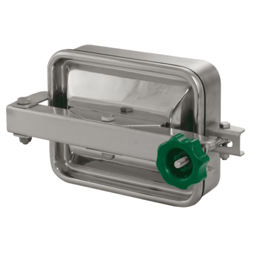 Prostokątny właz otwierany na zewnątrz 381L 174 x 223mm AISI316L