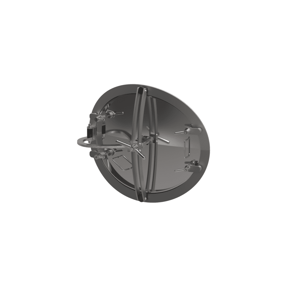 Owalny właz otwierany do wewnątrz 324IG 550 x 650mm AISI316L