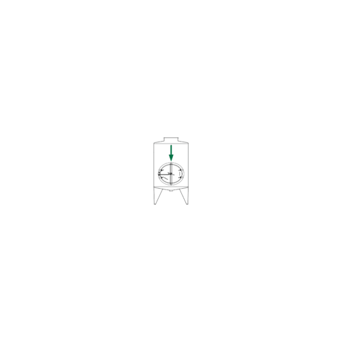 Owalny właz otwierany do wewnątrz 324IG 550 x 650mm AISI316L