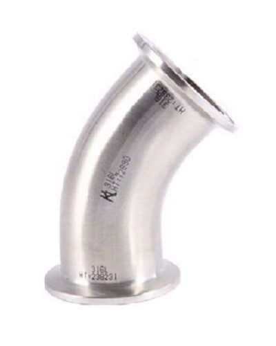 Kolano ASME BPE 45° Tri-Clamp/Tri-Clamp (C/C) 2½" 316 | dozbiornika.pl