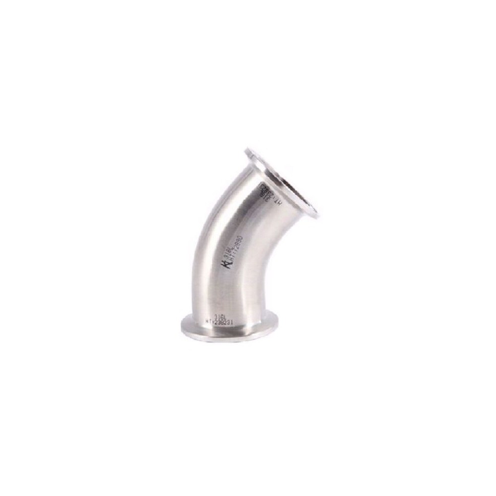 Kolano ASME BPE 45° Tri-Clamp/Tri-Clamp (C/C) 4" 316 | dozbiornika.pl