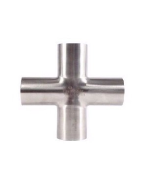 Krzyżak ASME BPE spaw×4 (W/W/W/W) 1" 316