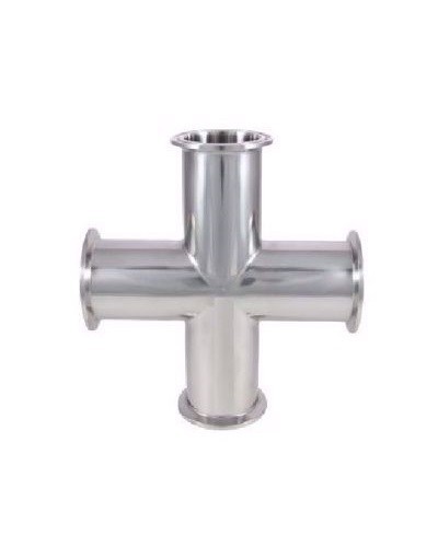 Krzyżak ASME BPE Tri-Clamp×4 (C/C/C/C) 1" 316 | dozbiornika.pl