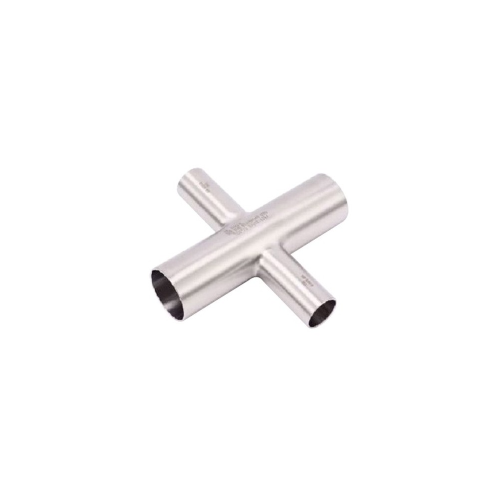 Krzyżak redukcyjny ASME BPE spaw×4 (W/W/W/W) 2½"×1" 3 | dozbiornika.pl