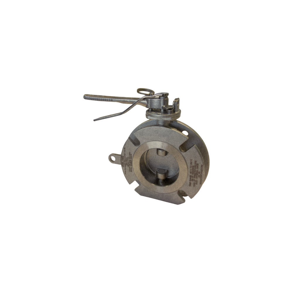 3" FLANGED BUTTERFLY VALVE - 6 HOLE INLET WITH 4 OUTLET SLOTS