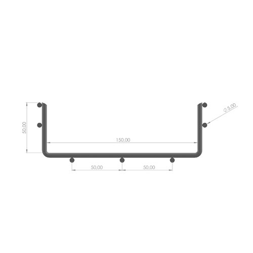 Koryto kablowe H50 x W150 x L2800 304B S