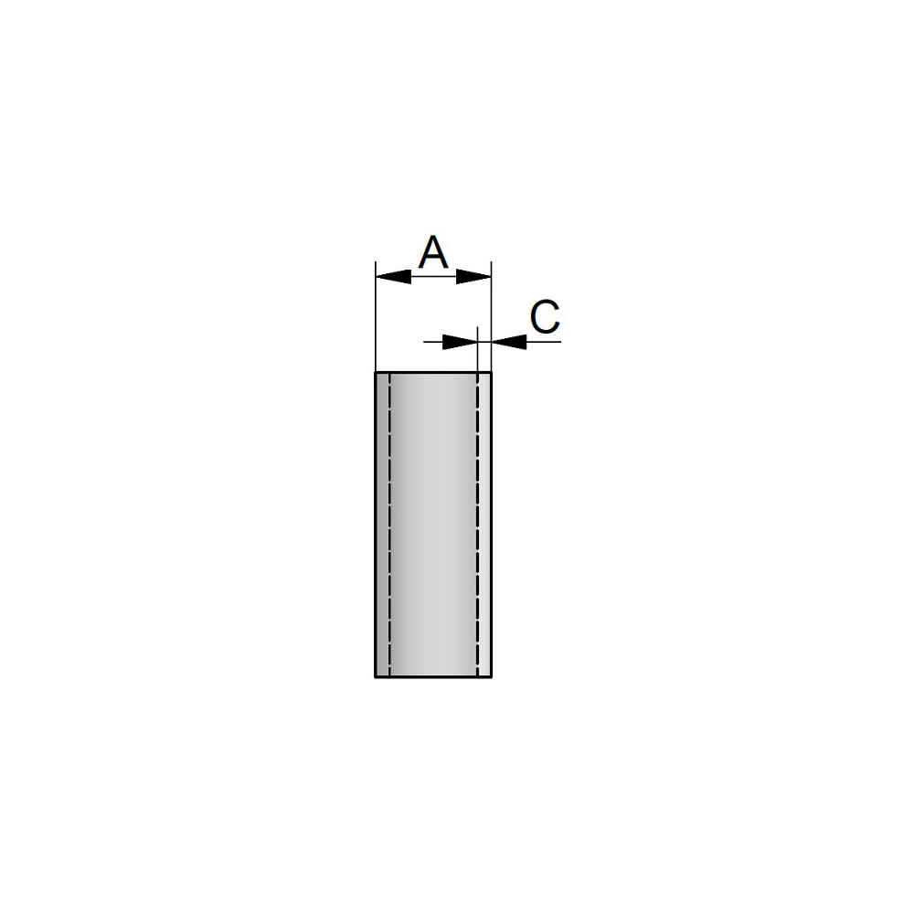 Rura miernicza 41.0x1.50 BC+ 304L FD+