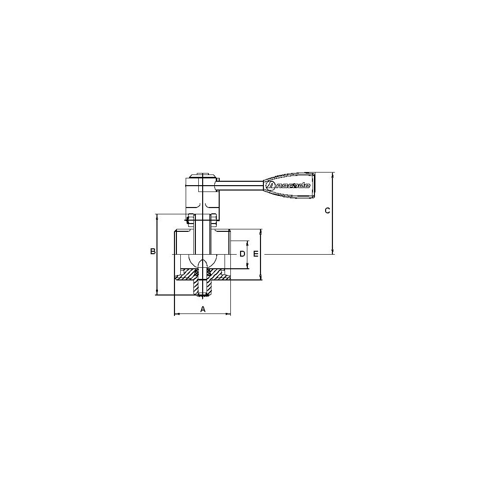NOCADO DN25 M/M 304P MO EPDM