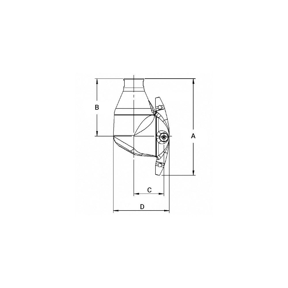 Głowica obrotowa strumieniowa BIO 25 8.0mm
