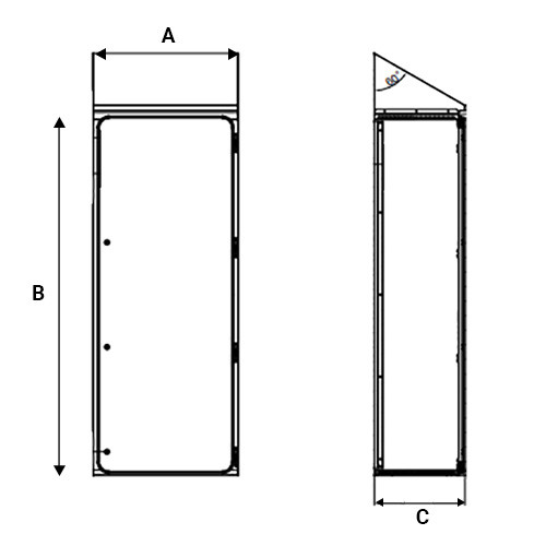 Obudowa HC 800x2000x400 304