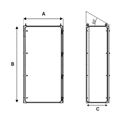 Obudowa HM 800x2000x500 304