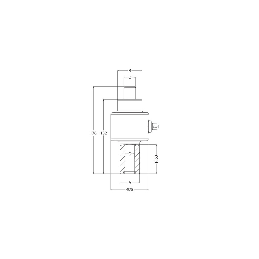 Czujnik wagowy 3A M24 10000KG SS