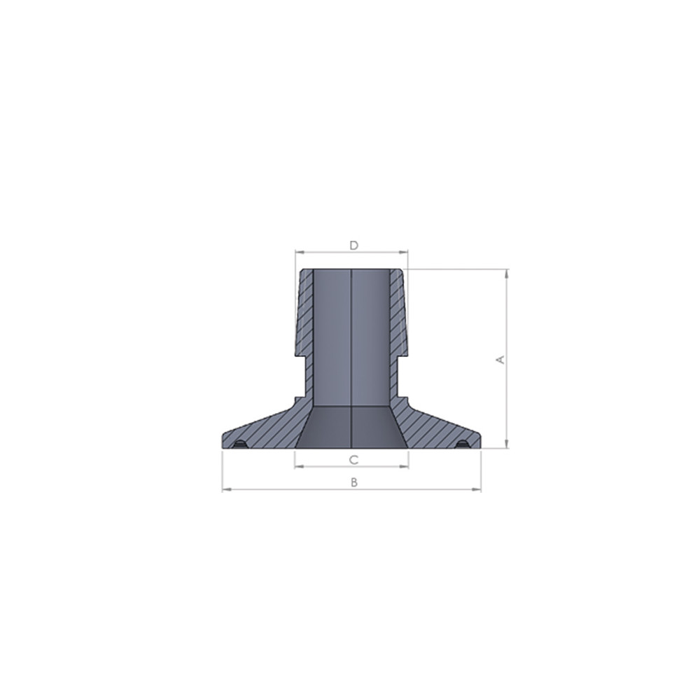 Adapter TriClamp męski 1/2"xG1/2"