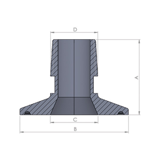 Adapter TriClamp męski 3/4"xG1/4"