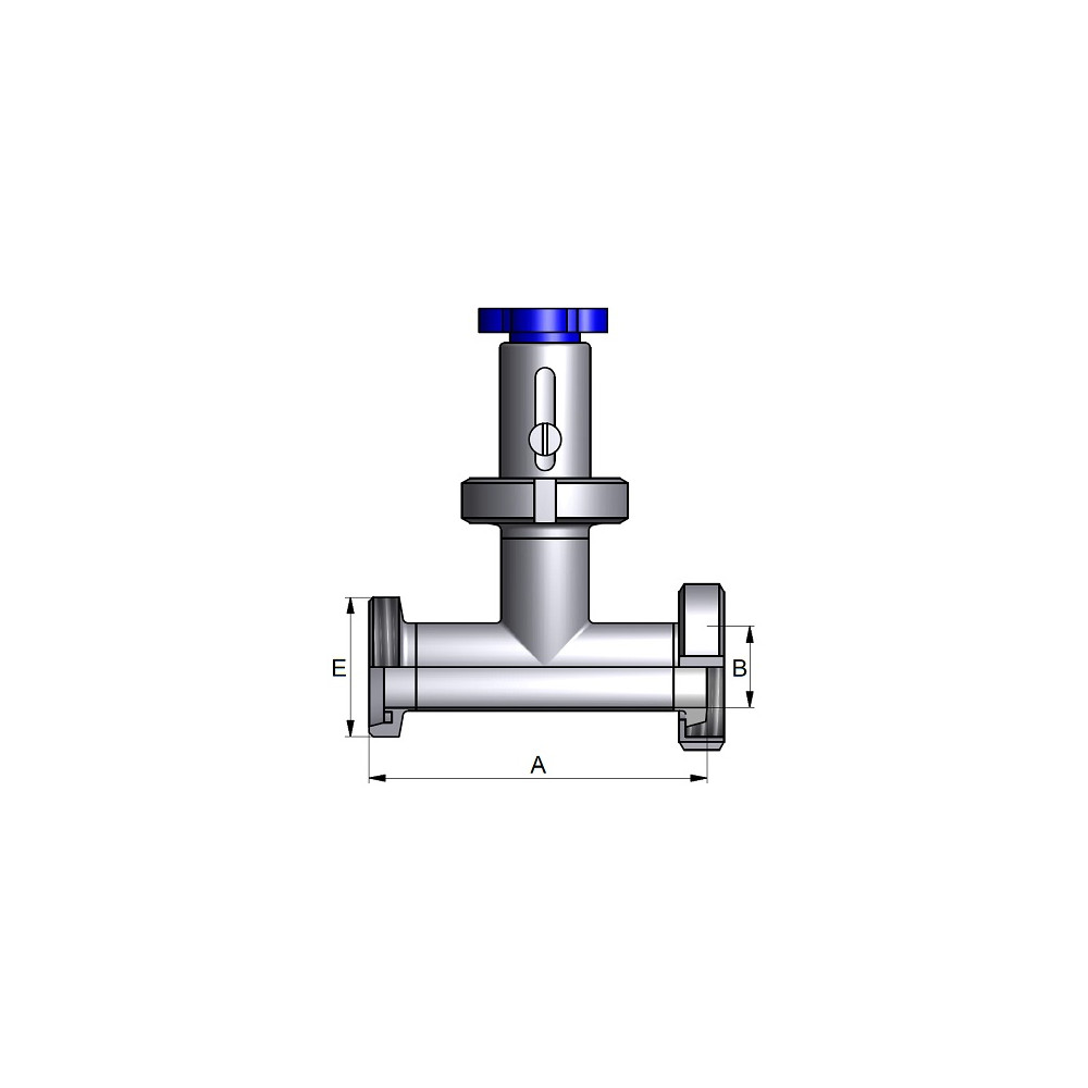 Zawór dławiący L/M DN40 316 P NBR