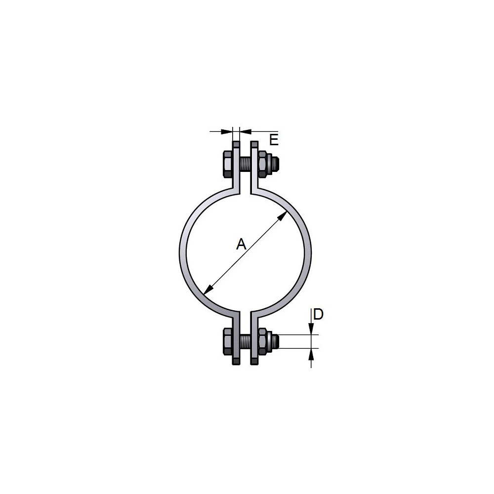 Obejmy rurowe 38,1 mm MQ 304