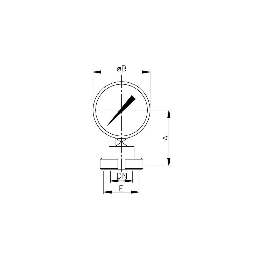 Manometr San. DN40 03 bar