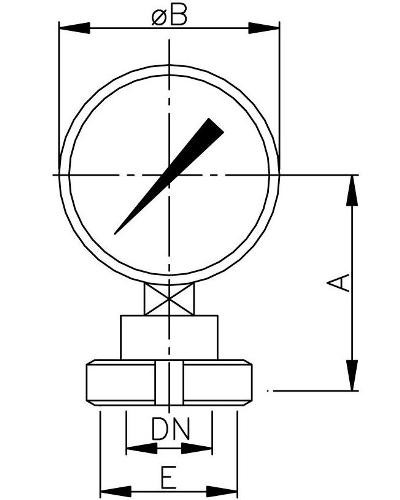 Manometr San. DN50 010