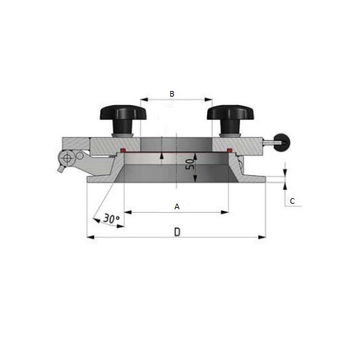 Wziernik kołnierzowy MetaFlansch NW150