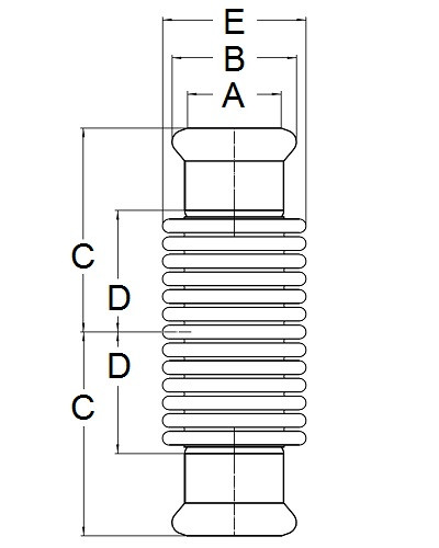 Kompensator osiowy P/P 42