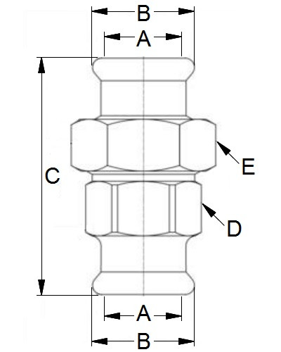 Złączka prosta P/P 15x15
