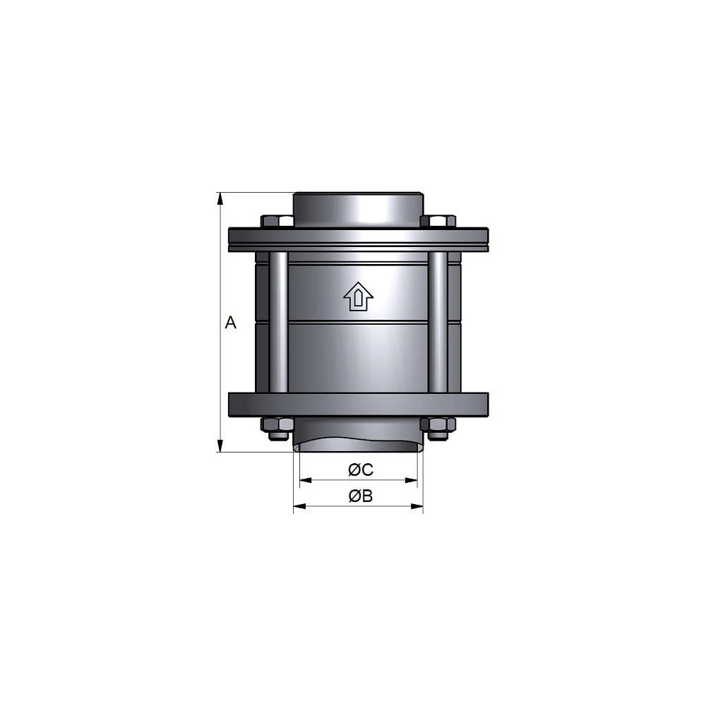 Zawór zwrotny NRV F/F 1.5" 304/EPDM