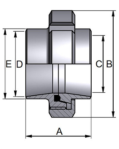 Złączka ISO SL DN80 316 NBR