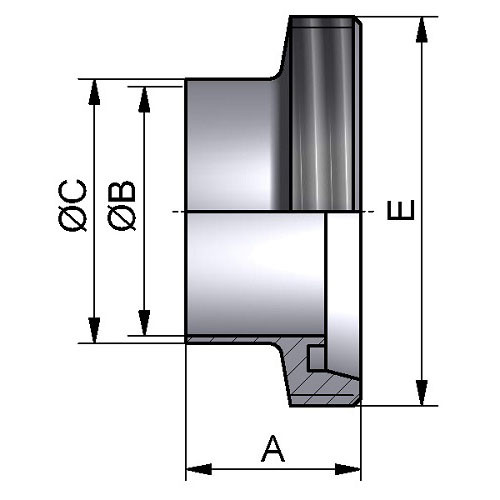 Złączka męska SL DN32R2 304