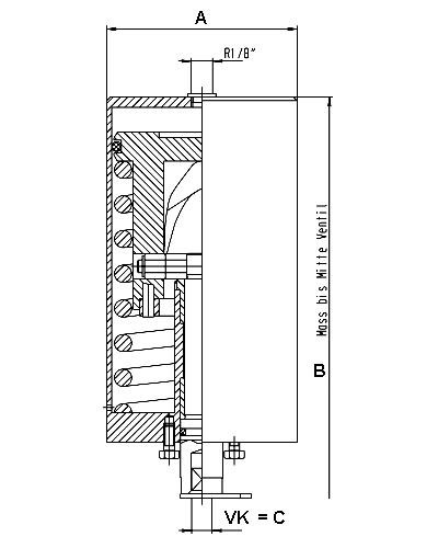 Siłownik Pneum./Spr 15100 / 9,5