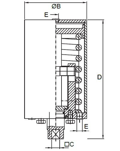Siłownik Pneum./Spr 25100 / 9,5