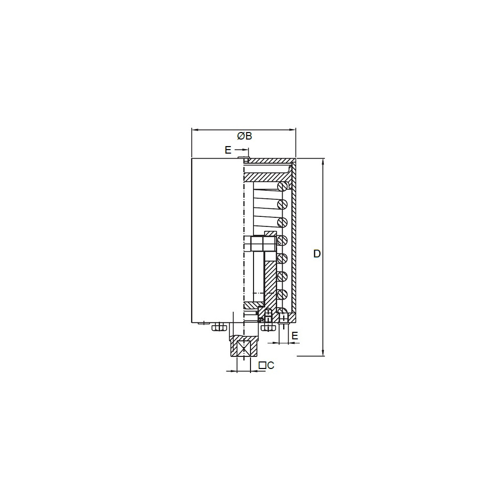 Siłownik Pneum./Spr 25100 / 9,5