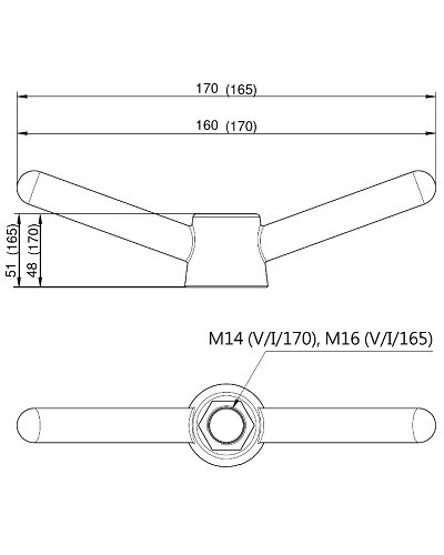 Uchwyt RVS do Item 165