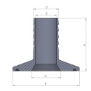 Króciec węża Tri-Clamp
